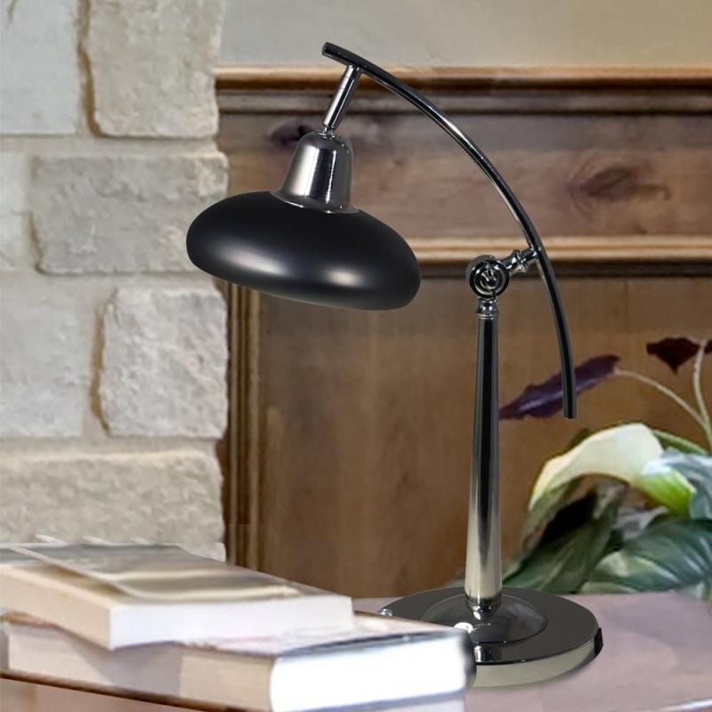 Springdale Lighting Pivot Desk Lamp, Polished Nickel Finish  |   Desk Lamps Desk Lamps Desk Lamps