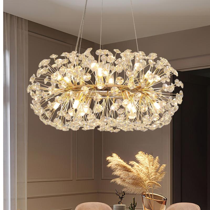 Starsky 12- Light Glam Sputnik Firework Crystal Round Fixture Light Starburst Wheel Chandelier  |   Kitchen Lighting Kitchen Lighting Kitchen Lighting