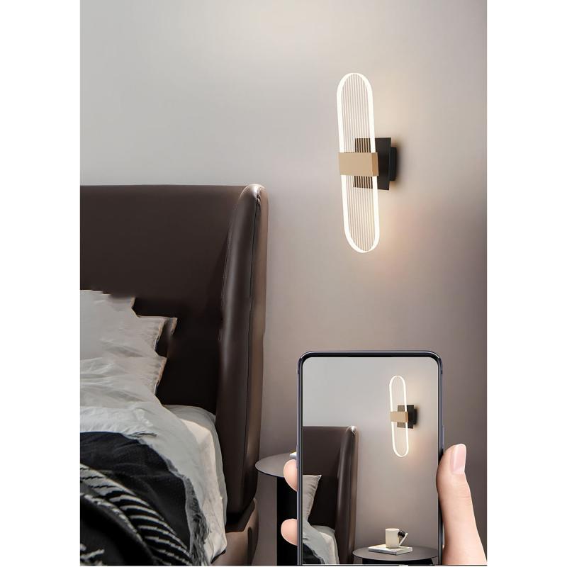 Theana Atmospheric LED Rose Gold Brushed Wall Lamp – 4” x 10”  |   Flush Mount Wall Lights Flush Mount Wall Lights Black