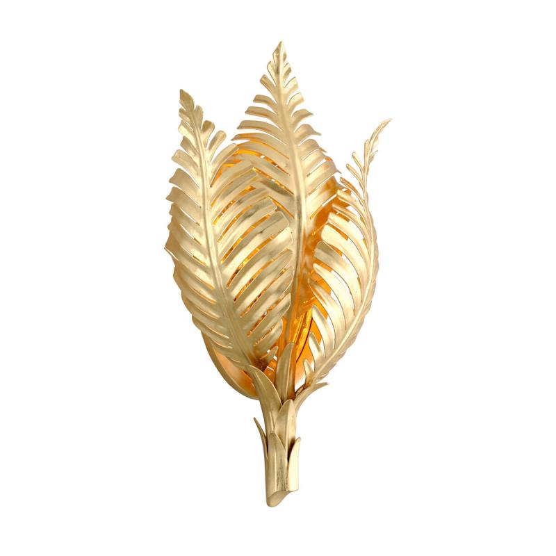 Tropicale by Martyn Lawrence Bullard Gold Leaf Wall Sconce  |   Wall Sconces Wall Lighting Wall Sconces