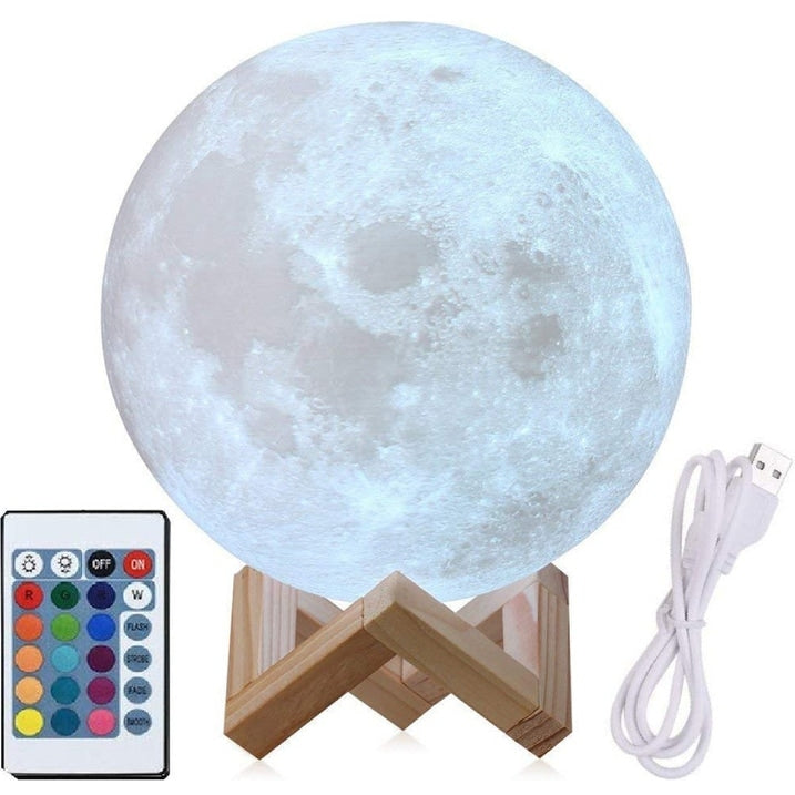 USB Rechargeable 3D Moon Night Light with Remote  |   Night Lights Night Lights Night Lights