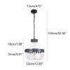 Vintage 13-inch Beaded Drum Pendant Light  |   Kitchen Lighting Kitchen Lighting Black