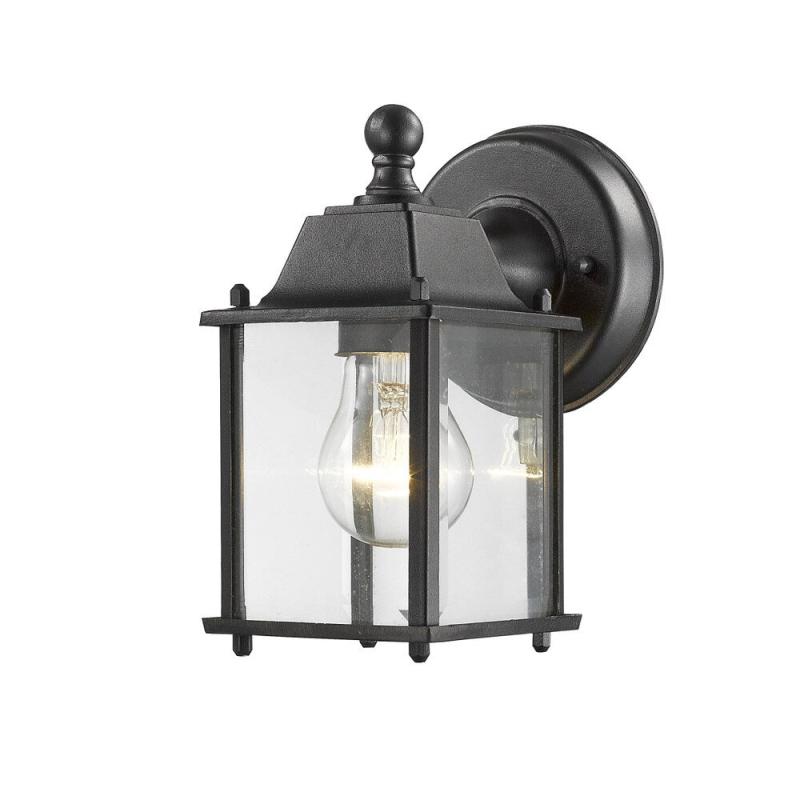 Waterdown Black 1 Light Outdoor Wall Light  |   Outdoor Wall Lighting Outdoor Wall Lighting Outdoor Wall Lighting