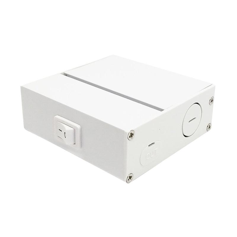 White Aluminum 120-volt Series Junction Box  |   Track Lighting Ceiling Lighting Track Lighting