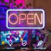 Wikineon “OPEN” LED Neon USB Powered Horizontal hanging 16″x9″  |   Night Lights Night Lights Night Lights