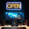 Wikineon “OPEN” LED Neon USB Powered Horizontal hanging 16″x9″  |   Night Lights Night Lights Night Lights