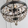 Windy Bracken 4-light Wood Beads Chandelier Pendant Lighting – W16.1″ x H25.4″  |   Kitchen Lighting Kitchen Lighting Kitchen Lighting