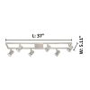 Zeraco 6-light Silver Rectangle Track Light  |   Track Lighting Ceiling Lighting Silver