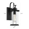 1-light Textured Black Outdoor Wall Lantern  |   Outdoor Wall Lighting Outdoor Wall Lighting Outdoor Wall Lighting