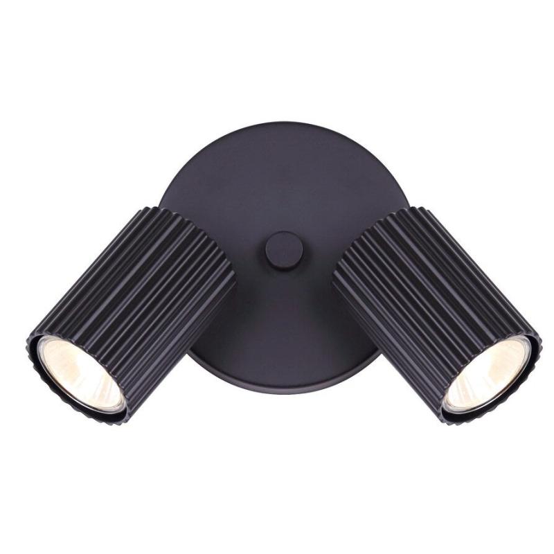 2 Light Track Lighting, Black Finish  |   Track Lighting Ceiling Lighting Matte Black