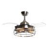 36″ Industrial Retractable 3-Blade Ceiling Fan Chandelier with Remote  |   Ceiling Fans Ceiling Fans Ceiling Fans