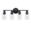 4-Light Bathroom Vanity Light with Clear Glass  |   Bathroom Lighting Bathroom Lighting Bathroom Lighting