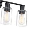 4-Light Bathroom Vanity Light with Clear Glass  |   Bathroom Lighting Bathroom Lighting Bathroom Lighting