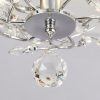 48″ Modern Reversible 5-Blade Crystal Flush Mount Ceiling Fan with Remote  |   Ceiling Fans Ceiling Fans Ceiling Fans