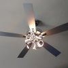 52″ Modern Reversible 5-Blade Chrome Dimmable LED Ceiling Fan with Remote  |   Ceiling Fans Ceiling Fans Ceiling Fans