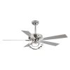 52″ Modern Reversible 5-Blade Chrome Dimmable LED Ceiling Fan with Remote  |   Ceiling Fans Ceiling Fans Ceiling Fans