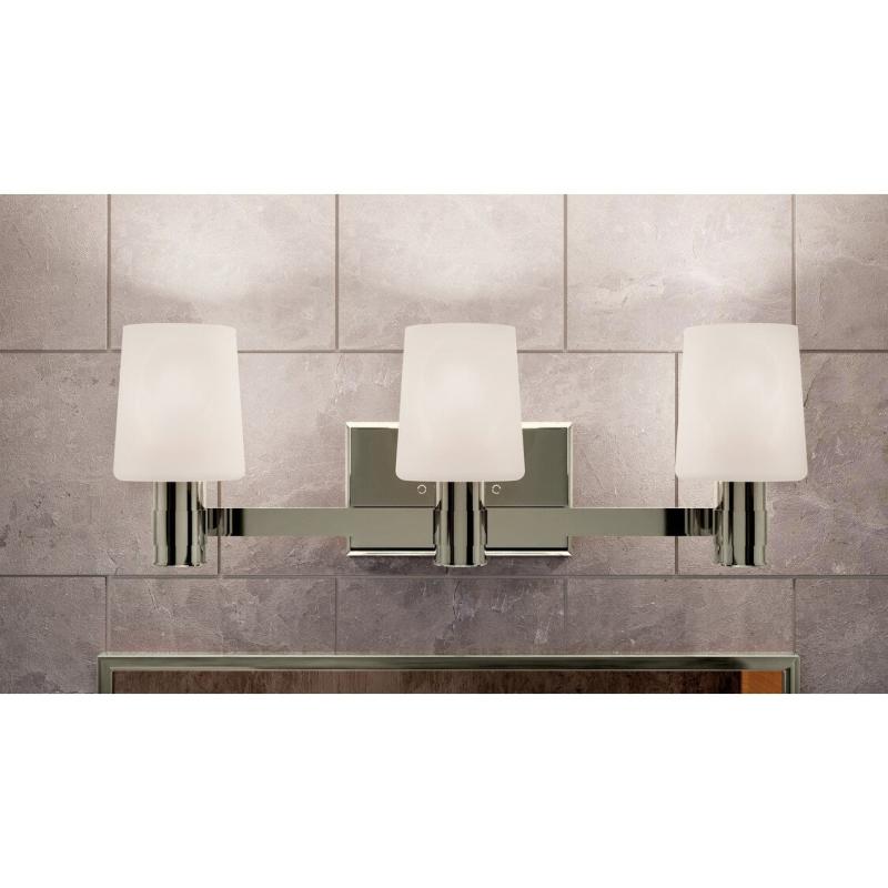 Adani 24 in. 3-Light Bathroom Vanity Light with Opal Glass  |   Bathroom Lighting Bathroom Lighting Bathroom Lighting