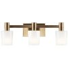 Adani 24 in. 3-Light Bathroom Vanity Light with Opal Glass  |   Bathroom Lighting Bathroom Lighting Bathroom Lighting