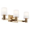 Adani 24 in. 3-Light Bathroom Vanity Light with Opal Glass  |   Bathroom Lighting Bathroom Lighting Bathroom Lighting