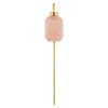 Adrienne Pink Glass and Metal Retro Wall Sconce – 5.375″ x 8.625″ x 32.25″  |   Wall Sconces Wall Lighting Wall Sconces