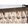 Antique Bronze 4-Light Rectangular Kitchen Island Lighting with Crystal Hanging – Antique Bronze  |   Kitchen Lighting Kitchen Lighting Antique Bronze