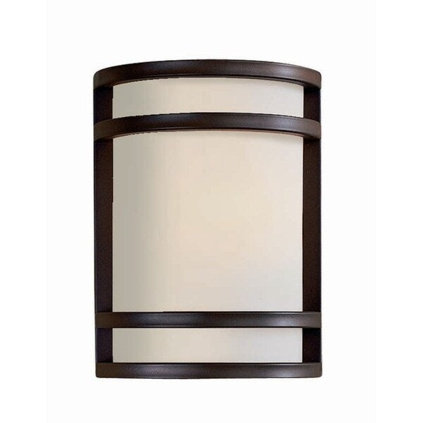 Bay View Oil Rubbed Bronze & Opal Glass 1 Light Pocket Lantern  |   Outdoor Wall Lighting Outdoor Wall Lighting Oil Rubbed Bronze