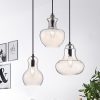 Beveen Round 3-Light Glass Gourde Lamp Collection  |   Kitchen Lighting Kitchen Lighting Black