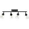 Black Track Lighting Ceiling with Clear Glass  |   Track Lighting Ceiling Lighting Track Lighting