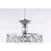 Chrome 1-Light Round Beaded Drum Pendant with Crystals  |   Kitchen Lighting Kitchen Lighting Chrome