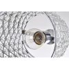 Chrome 1-Light Round Beaded Drum Pendant with Crystals  |   Kitchen Lighting Kitchen Lighting Chrome