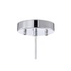 Chrome 1-Light Round Beaded Drum Pendant with Crystals  |   Kitchen Lighting Kitchen Lighting Chrome