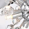 Clara Mini Pendant 6-light Sputnik Clear Crystal Balls Pendant Chandelier  |   Kitchen Lighting Kitchen Lighting Chrome