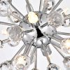 Clara Mini Pendant 6-light Sputnik Clear Crystal Balls Pendant Chandelier  |   Kitchen Lighting Kitchen Lighting Chrome