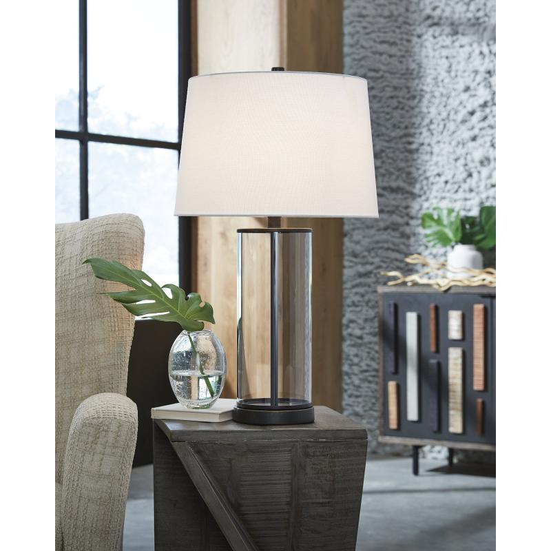 Clear/Bronze Finish Table Lamp (Set of 2) – 15″W x 15″D x 26″H  |   Lamp Sets Lamp Sets Clear - Bronze