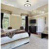 Cosmopolitan 3 Light Semi Flush Mount  |   Semi-Flush Mount Ceiling Lights Ceiling Lighting Matte Black