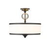 Cosmopolitan 3 Light Semi Flush Mount  |   Semi-Flush Mount Ceiling Lights Ceiling Lighting Matte Black