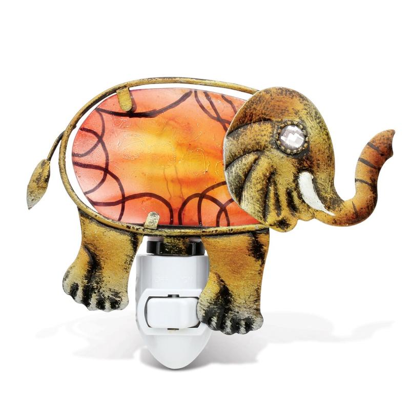 CoTa Global Elephant Glass Art Night Light, Manual On And Off Switch – 4.5Lx2.25Wx4.25H inches  |   Night Lights Night Lights Night Lights