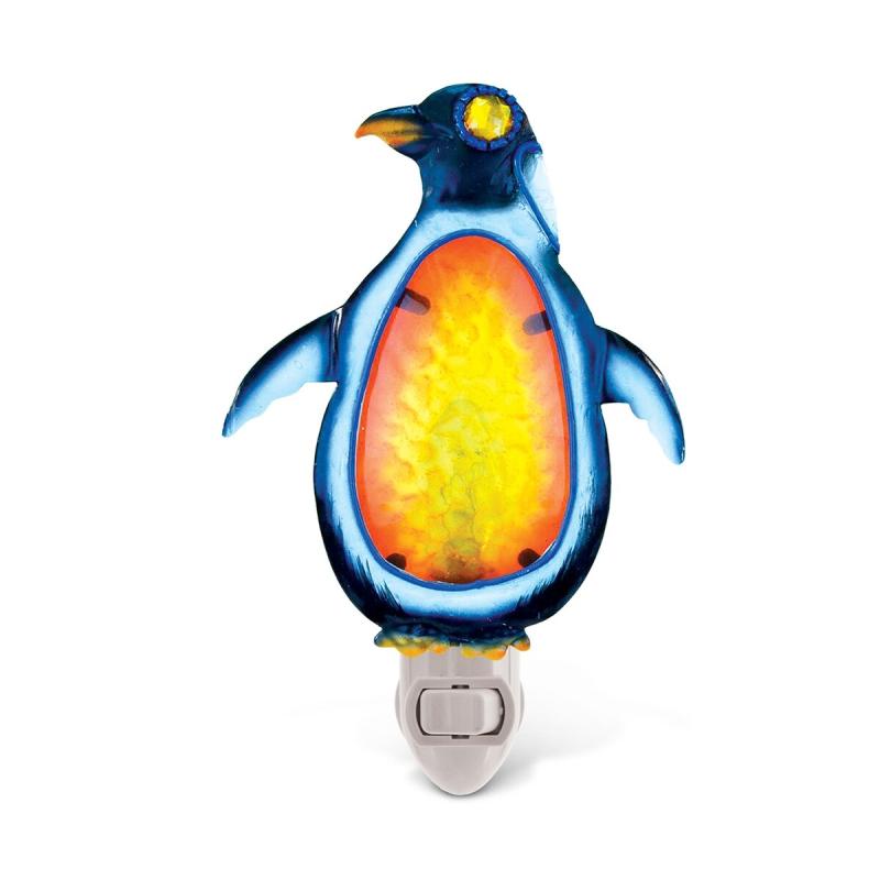 CoTa Global Penguin Glass Art Night Light, Manual On And Off Switch – ‎2 x 3 x 6 inches  |   Night Lights Night Lights Night Lights