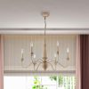 CO-Z 6-Light French Farmhouse Chandelier – Beige  |   Chandeliers Ceiling Lighting Beige