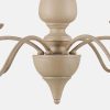 CO-Z 6-Light French Farmhouse Chandelier – Beige  |   Chandeliers Ceiling Lighting Beige