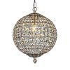 DancyHome 1/3-Light Retro Antique Gold Crystal Globe Chandelier Small Sphere Pendant Light – Antique Gold  |   Kitchen Lighting Kitchen Lighting Kitchen Lighting