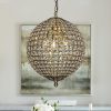 DancyHome 1/3-Light Retro Antique Gold Crystal Globe Chandelier Small Sphere Pendant Light – Antique Gold  |   Kitchen Lighting Kitchen Lighting Kitchen Lighting