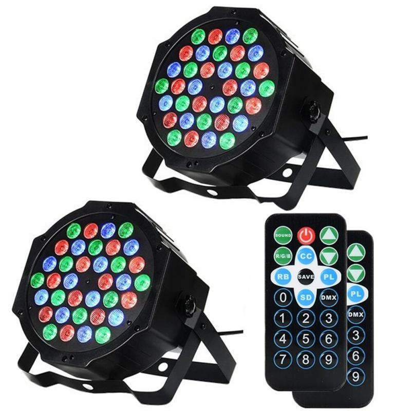 Dj Lights Stage Lights with Sound Activated Remote Control 2 Pack  |   Night Lights Night Lights Black