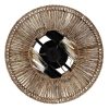 Dorn 2-Light Bohemian Jute Rope Semi-Flush Mount – W14″x H10″ – 14 in. W  |   Semi-Flush Mount Ceiling Lights Ceiling Lighting Semi-Flush Mount Ceiling Lights