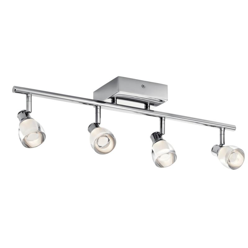 elan Haisle Chrome 4-Light Rail Light  |   Track Lighting Ceiling Lighting Track Lighting