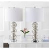 Ella 27″ Glass Triple-Sphere LED Table Lamp, Mercury Silver/Chrome (Set of 2)  |   Lamp Sets Lamp Sets Lamp Sets