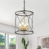 Farmhouse 3-Light Metal Cylinder Frame Pendant Lighting Fixture for Kitchen Island  |   Kitchen Lighting Kitchen Lighting Kitchen Lighting