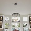 Farmhouse 3-Light Metal Cylinder Frame Pendant Lighting Fixture for Kitchen Island  |   Kitchen Lighting Kitchen Lighting Kitchen Lighting