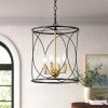 Farmhouse 3-Light Metal Cylinder Frame Pendant Lighting Fixture for Kitchen Island  |   Kitchen Lighting Kitchen Lighting Kitchen Lighting