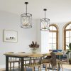 Farmhouse 3-Light Metal Cylinder Frame Pendant Lighting Fixture for Kitchen Island  |   Kitchen Lighting Kitchen Lighting Kitchen Lighting